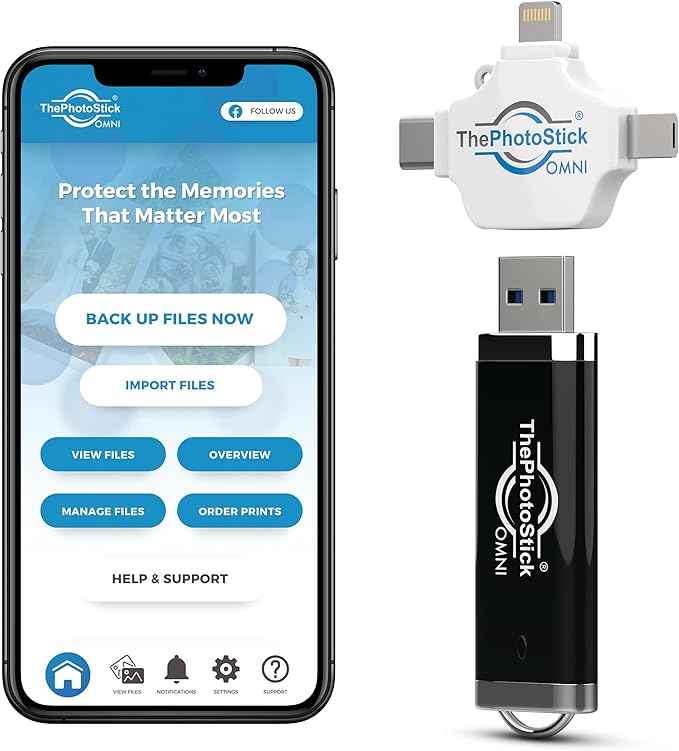 ThePhotoStick® Omni 128GB USB Flash Drive & Memory Stick – Automatic Photo & - Image 8