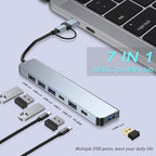 VIENON Aluminum USB C & USB Hub 7-in-1 - Image 2
