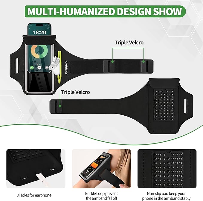 Running Armband with Earphone Bag - Image 6