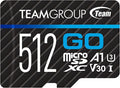 TEAMGROUP GO Card 512GB Micro SDXC UHS-I U3 V30 4K, R/W up to 100/90 MB/s by TEAMGROUP