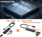 USB Hub 3.0 Splitter, TSUPY USB 3.0 Hub Multi USB Adapter Port Expander - Image 6