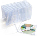 25pcs Clear CD Jewel Cases Standard Single Clear CD Case Blank Case DVD Storage by Unknown