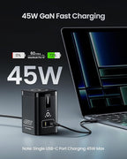 PISEN 4-in-1 Mag-Safe Wireless Charger - 45W GaN Charging Station - Image 5