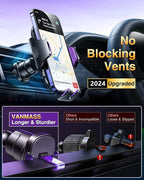 VANMASS True Military-Grade Car Phone Holder Strongest Suction & Clip Cell - Image 5
