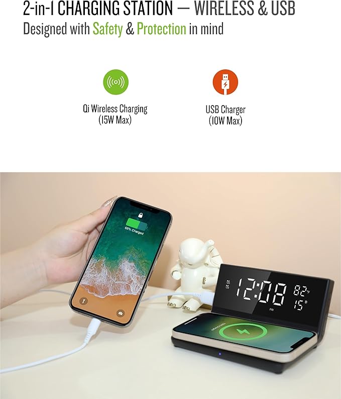 Soundfreaq Charge Rise II, SFQ-20: Digital Alarm Clock, - Image 3
