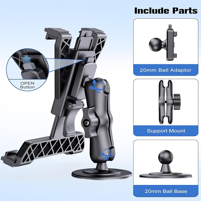 OHLPRO Tablet Wall Mount, Sticky iPad Holder, Damage-Free Adhesive Wall Dock - Image 4