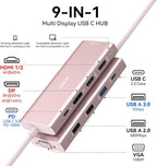 HODO USB C Docking Station Dual Monitor Adapter - Image 2