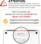 Sparkly Clear Case for MacBook Pro 13 inch M2 M1 A2338 A2289 A2251 A2159 A1989 - Image 2