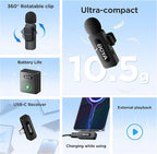 BOYA BY-V30 Wireless Lavalier Microphone, USB Type-C Mini Laple Mics - Image 2