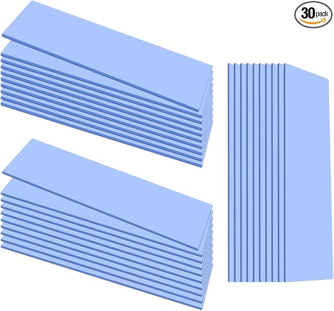 UCEC 30PCS Silicone Thermal Pads GPU, Reusable CPU Thermal Pad GPU Thermal Pads by UCEC