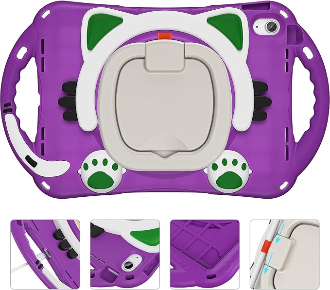 BRAECN Cute Cat Case for iPad 11th/10th Generation 11”/10.9'' 2025/2022 - Image 3