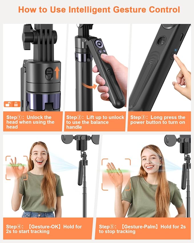71” Auto Face Tracking Tripod for iPhone - Image 8