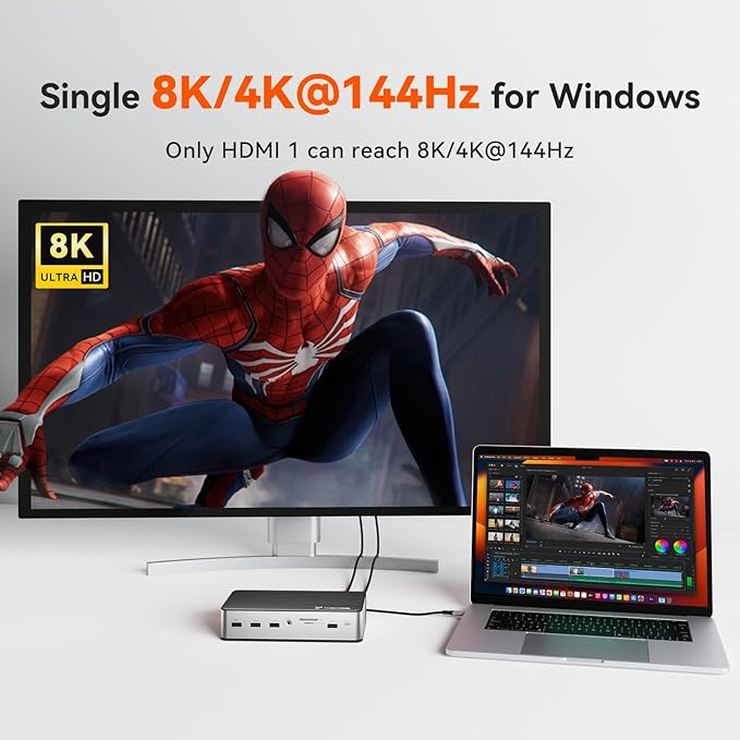 TobenONE DisplayLink Docking Station 3 Monitors - Image 6