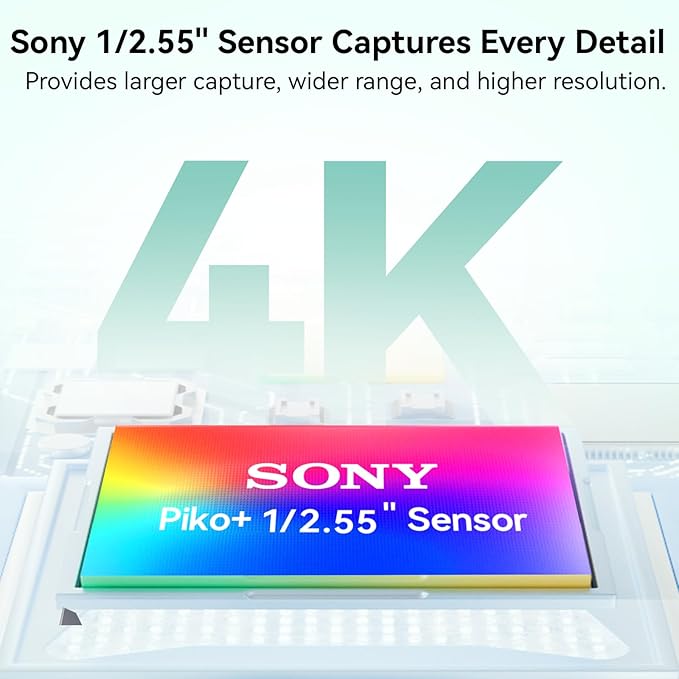 EMEET Piko+ Webcam 4K, World's 1st Dual-Camera AI-Powered 4K Webcam, 1/2.55'' - Image 5