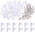 Swpeet 120 Pack White 5/16 Inch Nylon Plastic R-Type Cable Clips Clamp Kit by Swpeet