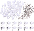 Swpeet 120 Pack White 5/16 Inch Nylon Plastic R-Type Cable Clips Clamp Kit by Swpeet