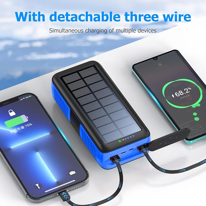 Solar Charger Power Bank 63200mAh, Portable Charger - Image 2