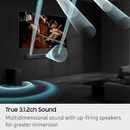 Samsung Q-Series Soundbar HW Q600F 3.1.2 ch Subwoofer SpaceFit Sound Pro - Image 3