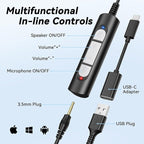 Wantek USB Headset with Microphone - Image 3
