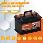 High Performance G48 12V 60AH Lithium Car Start-Stop Battery - Image 3