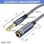 1/4" Male to Female Stereo Headphone Extension Cable - 15ft - Image 7