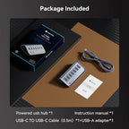 Yottamaster 7 Port USB 3.0 Hub, Data USB Hub Splitter - Image 7