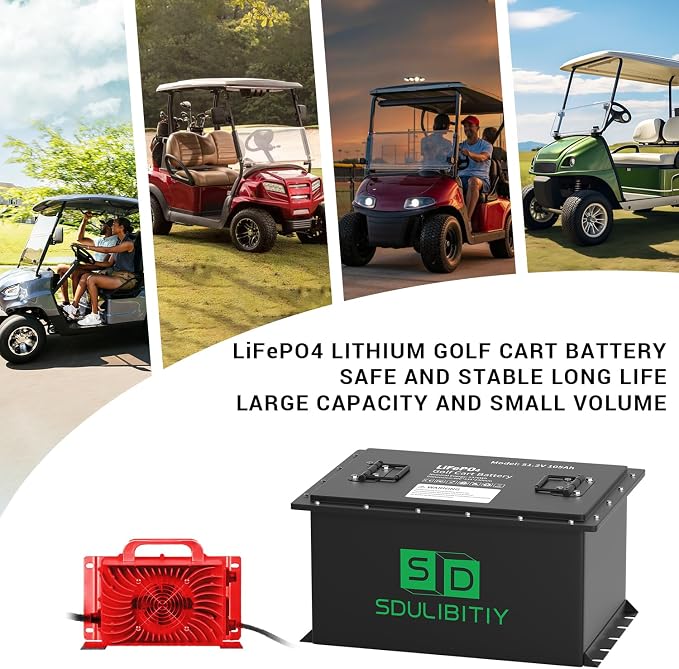 48V 105Ah LiFePO4 Lithium Golf Cart Battery, Built-in Smart 200A BMS, - Image 5