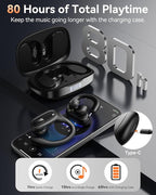 LEEMC Wireless Earbuds, 80Hr Playtime Ear Buds - Image 4