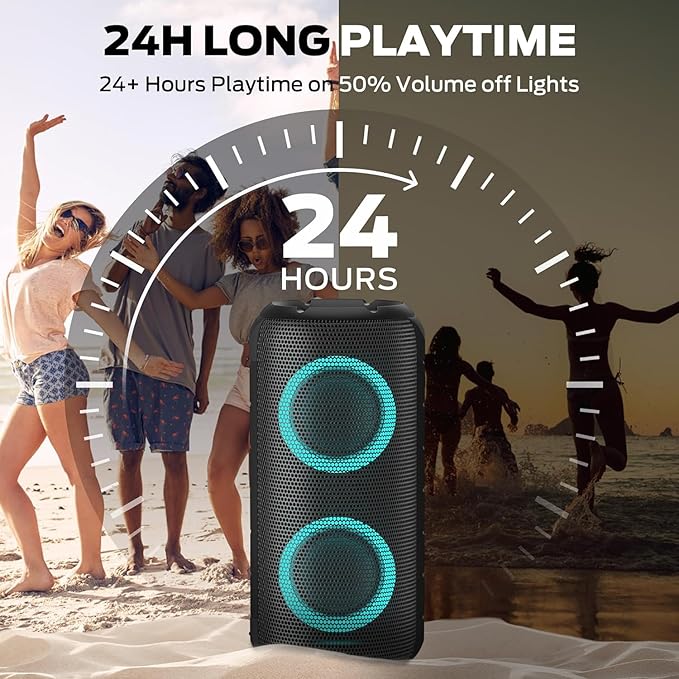 BUGANI Luster Bluetooth Speakers, Portable Wireless Stereo Speaker - Image 4
