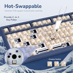 RK ROYAL KLUDGE M75 Wireless Mechanical Keyboard w/Screen and Volume Knob - Image 6