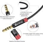 Devinal 3.5mm TRRS Headphone Extension Cable, 1/8" inch Female 4-Pole to Male - Image 3