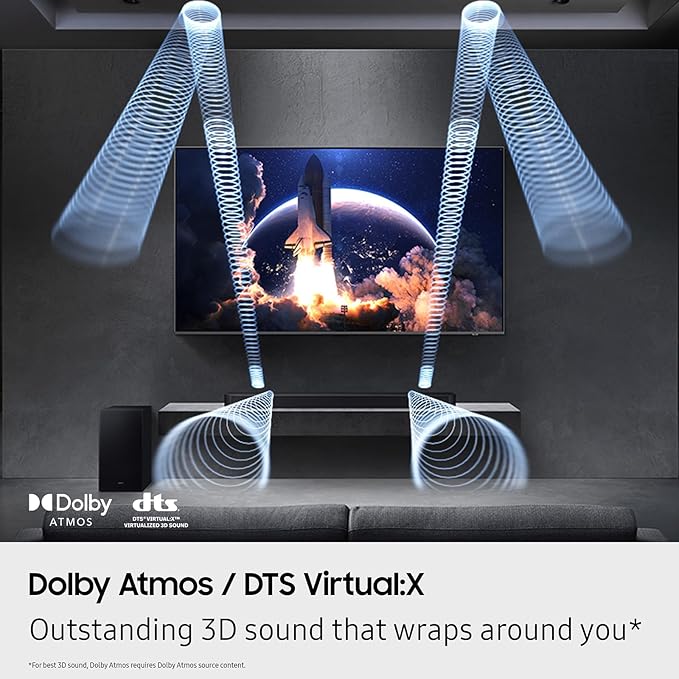 Samsung Q-Series Soundbar HW Q600F 3.1.2 ch Subwoofer SpaceFit Sound Pro - Image 4