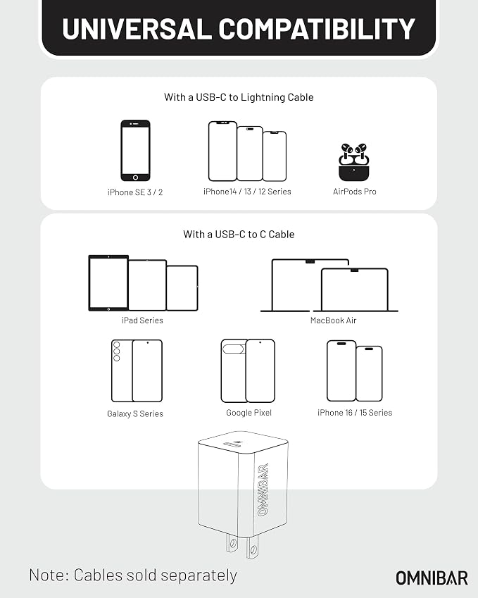 30W USB C Charger, GaN Fast Wall Charger Block, PD3.0 PPS USB-C Power Adapter - Image 9