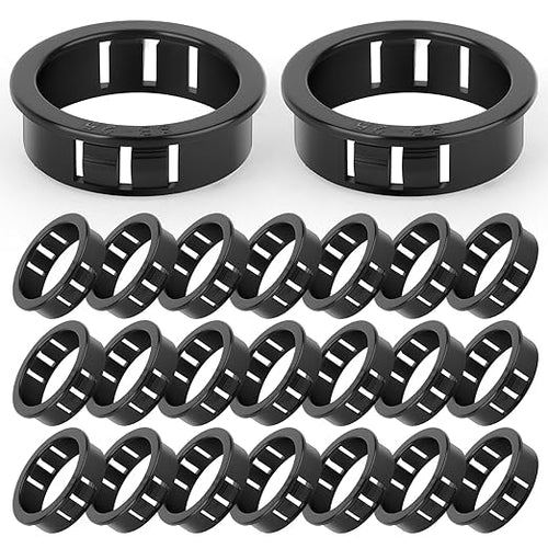 30PCS 1" Black Cable Snap Bushing Grommet, Snap in Cord Bushing Protect Cables by Unknown