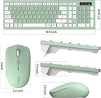 Wireless Keyboard and Mouse Combo, 2.4G Full Size Silent Keyboard - Image 9