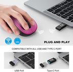 WisFox 2.4G Wireless Mouse for Laptop, Ergonomic Computer Mouse - Image 2