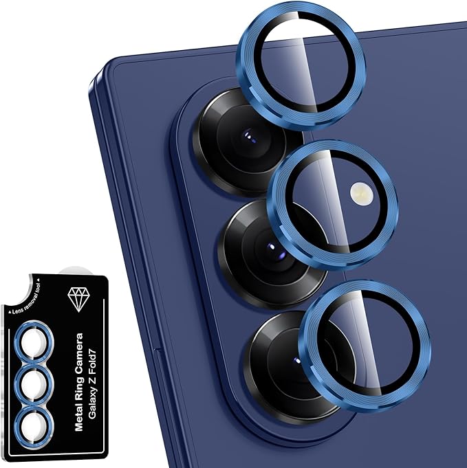 for Samsung Galaxy Z Fold 7 Camera Lens Protector, Individual Metal Ring by Btscase