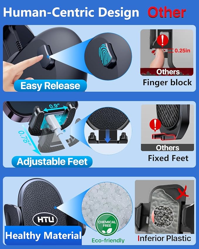 HTU 【Military-Grade Suction】 2025 Cell Phone Holder - Image 7