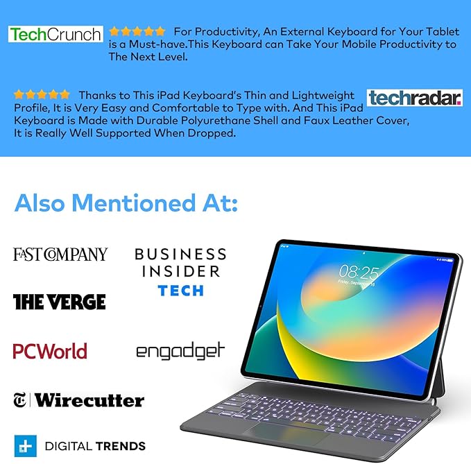Keyboard Case for iPad Air 13 and iPad Pro 12.9 inch 6th / 5th / 4th / 3rd - Image 6