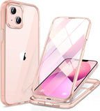 Miracase Glass iPhone 13 Case 6.1 inch, 2023 Upgrade Full-Body Clear Bumper Case by Miracase