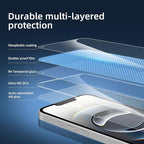 NEW'C 3 Pack Designed for iPhone 16e Screen Protector, Enhanced Tempered Glass - Image 5