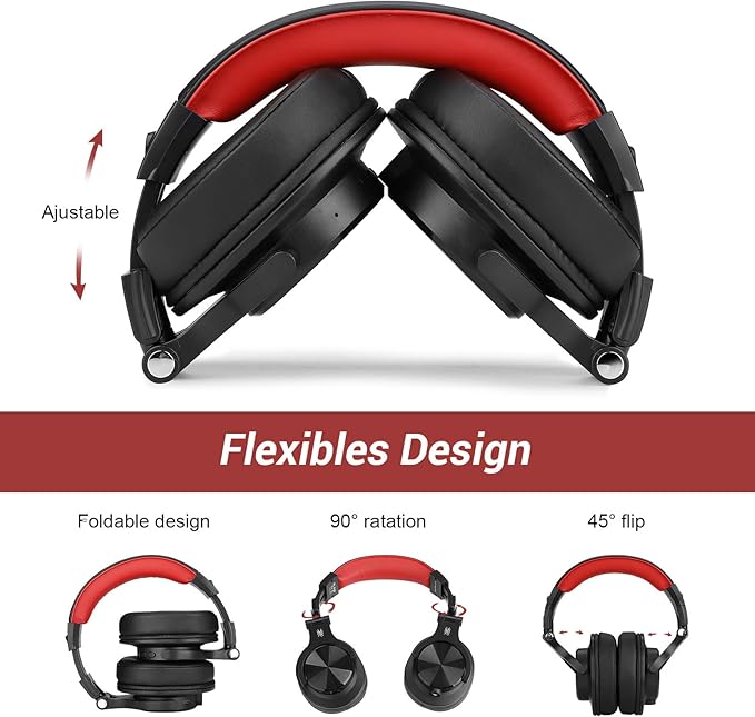 OneOdio A70 Bluetooth Over Ear Headphones, Wireless Headphones w/ 72H Playtime - Image 7