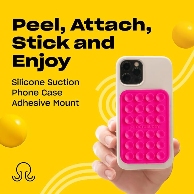 Classic MAX - Silicone Suction Phone Case Adhesive Mount - Hands-Free, Strong - Image 2