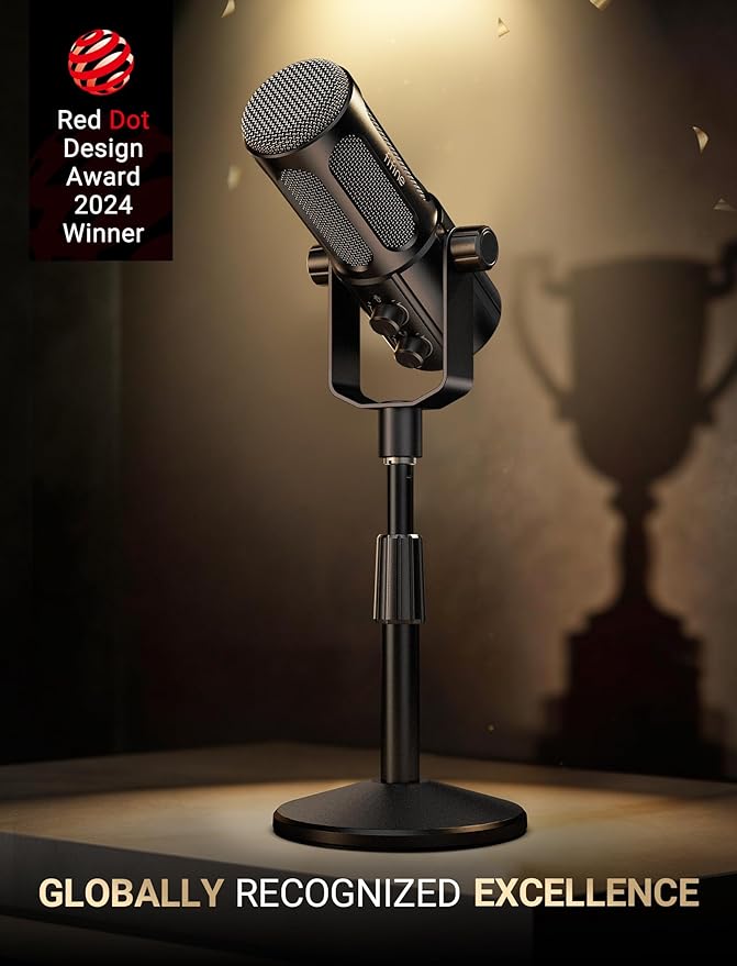 FIFINE AmpliTank TANK6S Vocal-Dynamic-Microphone, XLR-USB-Podcast-Microphone - Image 2
