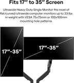 Pixio PS2D Ultrawide Heavy-Duty Premium Dual Monitor Arm Stand Desk Mount - Image 2