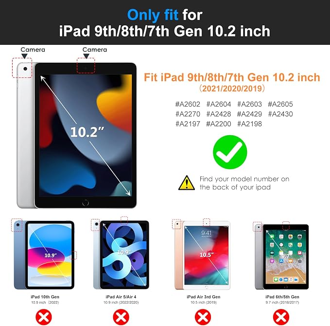 DTTO for iPad 9th/8th/7th Generation 10.2" Case 2021/2020/2019 - Image 2