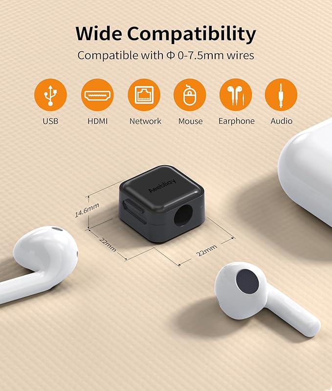 9 Pack Magnetic Cable Clips Cord Organizer, Desk Cable Management Accessories - Image 7