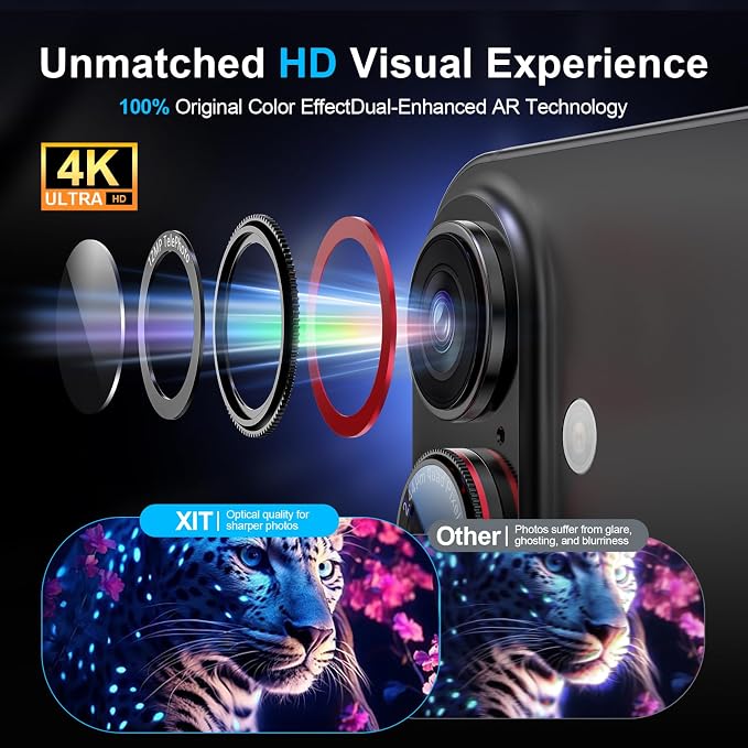 X-it 2 Pack Camera Lens Protector, Shatterproof Anti-Scratch Ultra HD - Image 7
