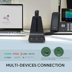Yealink DECT Wireless Headset WH63 E2, Teams Certified, Single Ear Office - Image 5