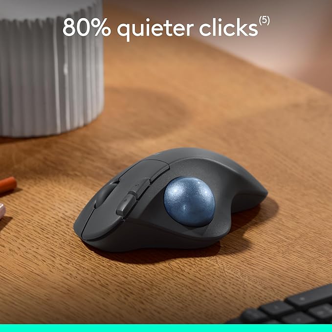 Logitech Ergo M575S Wireless Trackball Mouse, Wireless Ergonomic Mouse - Image 7